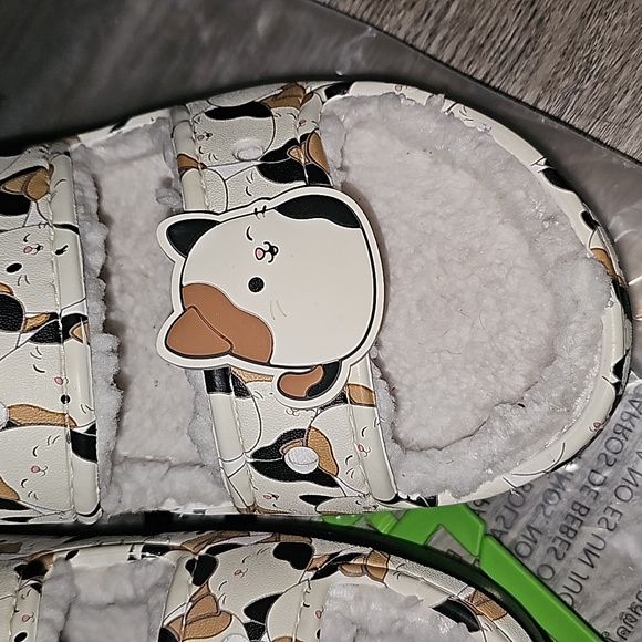 Crocs Cam Cat sherling slides lined soft & Comfy slip on (Hg13 - Picture 6 of 8